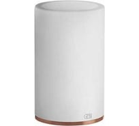 Стакан настольный Gessi 316 Accessories белый композитный материал, держатель, цвет Copper Brushed PVD 54731.708