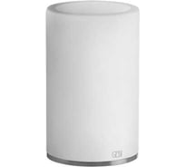 Стакан настольный Gessi 316 Accessories белый композитный материал, держатель, цвет Steel Brushed 54731.239