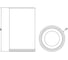 Стакан настольный Gessi 316 Accessories белый композитный материал, держатель, цвет Steel Brushed 54731.239 2
