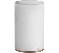 Стакан настольный Gessi 316 Accessories белый композитный материал, держатель, цвет Warm Bronze Brushed PVD 54731.726