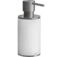Дозатор для жидкого мыла Gessi 316 Accessories настольный, колба белая, цвет Steel Brushed 54737.239