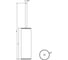Ершик напольный Gessi 316 Accessories колба белая, цвет Steel Brushed 54743.239 2