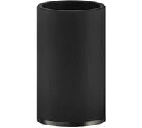 Стакан настольный Gessi Accessori чёрный композитный материал, держатель, цвет Black Metal Brushed PVD 58532.707