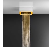 Верхний душ Gessi Afilo 300x300 мм, с внешним боксом/заподлицо, тропический ливень, хромотерапия, с пультом, скрытая часть, цвет White CN 57303.279