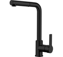 Смеситель для кухни Fima Carlo Frattini Kitchen с выдвижной лейкой, чёрный матовый, аналог F7029NOTNS, F7029WOTNS