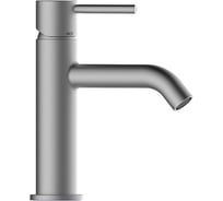Смеситель для раковины Bossini Teo-M высокий, донный клапан Click-Clack, цвет Brushed Nickel Z00701.094