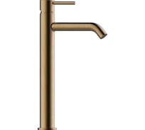 Смеситель для раковины Bossini Teo-T высокий, донный клапан Click-Clack, цвет Antique Brass Z00703.022