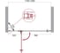 Душевая дверь BelBagno KRAFT-B-12-60/60-C-Cr-L 10