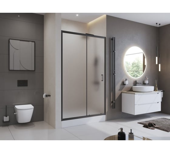 Душевая дверь BelBagno UNO-195-BF-1-120-P-NERO 1