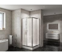 Душевой уголок BelBagno DUE-A-2-80-C-Cr