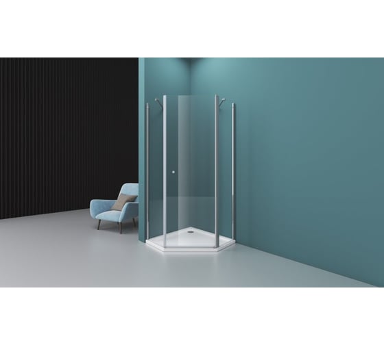 Душевой уголок BelBagno ETNA-P-1-90-C-Cr