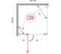 Душевой уголок BelBagno KRAFT-AH-12-100/90-C-Cr-L 7