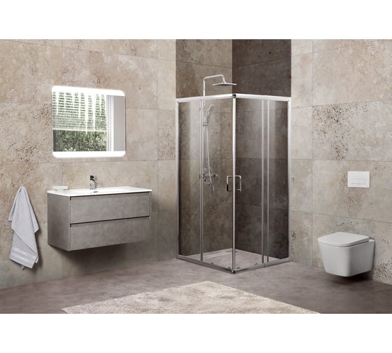 Душевой уголок BelBagno UNIQUE-A-2-75/90-C-Cr