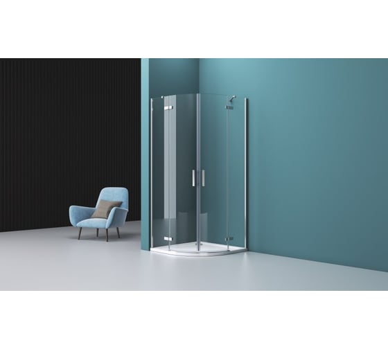 Душевой уголок BelBagno KRAFT-R-2-100-C-Cr