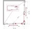 Душевой уголок BelBagno UNO-195-AH-2-100/80-C-Cr 6