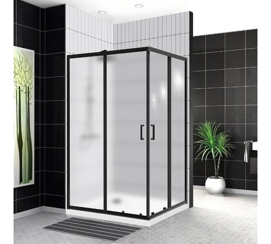 Душевой уголок BelBagno UNO-195-AH-2-120/90-P-NERO