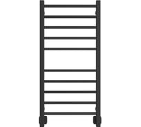 Полотенцесушитель Двин L plaza 100/50 Водяной К8 квадрат Чёрный матовый 4657812413946