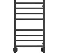 Полотенцесушитель L plaza 80/50 Водяной К8 квадрат Чёрный матовый Двин 4657812413700