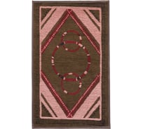 Мягкий коврик для ванной комнаты Moroshka Ethnic цвет розовый и зеленый A65-85