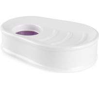 Мыльница Moroshka Fairytale, 8,5х3 см., цвет белый фиолетовый xx005-19