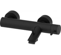 Смеситель для ванны Paffoni Light короткий излив, без душ набора, черн.мат LIG022NO 00216472