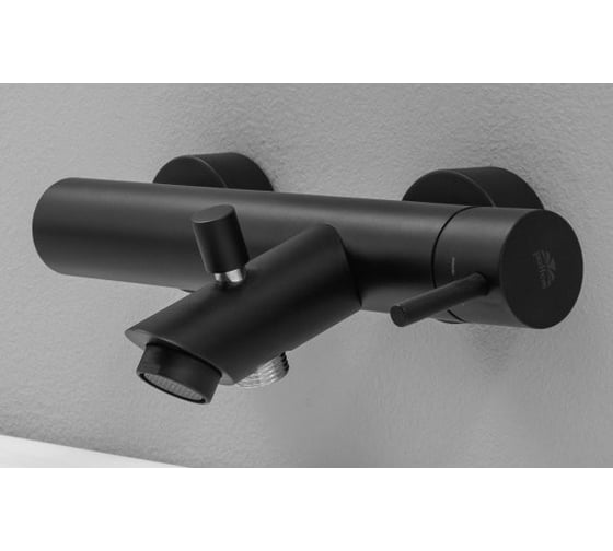 Смеситель для ванны Paffoni Light короткий излив, без душ набора, черн.мат LIG022NO 00216472
