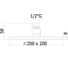 Верхний душ Paffoni SYNCRO 200x200 мм,8 мм, антикальций, хром ZSOF075CR 00229230 3