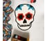 Мягкий коврик для ванной комнаты Moroshka Los Muertos цвет белый и черный A66-10 3