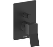 Cмеситель ванны/душа Bossini Aki однорычажный, встраиваемый, настенный, на два выхода, внешняя часть, Matt Black Z00740.073