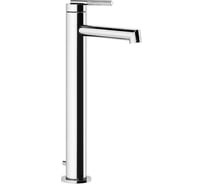 Смеситель для раковины Gessi Ingranaggio высокий, короткий излив, донный клапан, соединительные шланги, цвет хром 63503.031