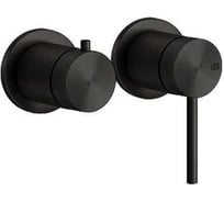 Смеситель настенный Gessi Shower316 однорычажный, на 2 выхода, внешняя часть, цвет Black XL 54077.299