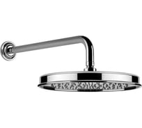 Верхний душ Gessi Venti20 300 мм, для настенного крепления, поворотный, с шарниром, цвет Chrome 65149.031