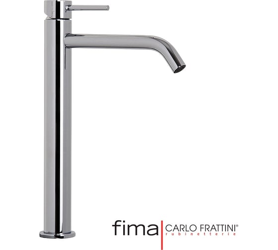 Смеситель для раковины Fima Carlo Frattini Spillo Up, высокий, донный клапан, цвет хром F3031/HXSCR