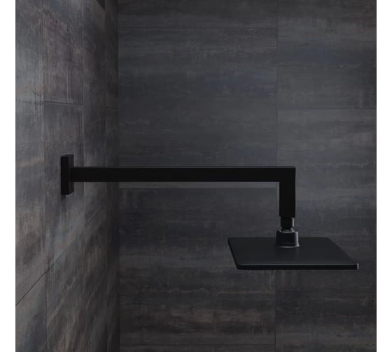 Кронштейн для верхнего душа в стену IDDIS Optima Home квадратный, черный матовый, OPH41BSi61