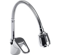 Смеситель для кухонной мойки SWES GLOBO латунный, с гибким изливом и душевой головкой, хром 1GKHN1