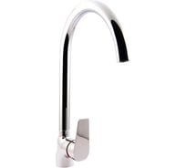 Смеситель для кухонной мойки SWES PLATO латунный, с высоким поворотным изливом, хром 1PKGJ4