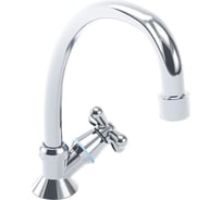 Смеситель для кухонной мойки SWES EXTRA латунный, с высоким поворотным изливом 360 градусов, хром 0XKOJ1