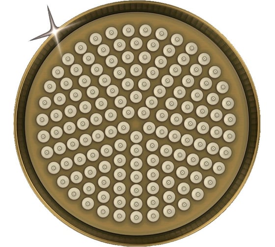 Верхний душ Elghansa латунь, круглый D=220 мм, ClassicLine CD-220-Bronze 1