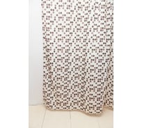 Штора для ванной Delphinium WS-817 SS-880 kafe коричневая, 180х180 104092