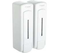 Настенный дозатор для жидкого мыла FIXSEN HOTEL двойной 325+325мл, пластик, белый 31012H-2