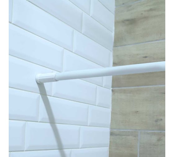 Карниз для ванной Delphinium 140х260 см, белый 104014