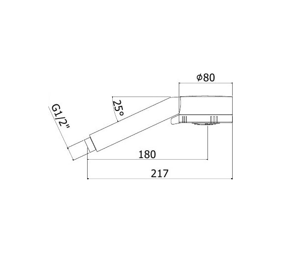 Душ Paffoni MAJORCA 80 мм, з режима, ABS ZDOC070CR 00241813