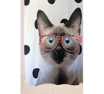 Штора для ванной Delphinium WS-817 мяу, 180х180 104142