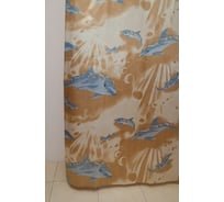 Штора для ванной Delphinium WS-814 S-17 014 бежевая, 180х170 104060