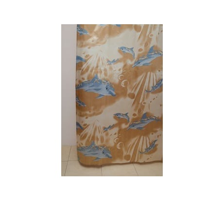 Штора для ванной Delphinium WS-814 S-17 014 бежевая, 180х170 104060