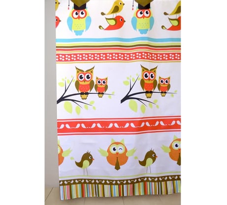 Штора для ванной Delphinium WS-817 совы, 180х180 104122