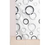 Штора для ванной Delphinium WS-814 круги, 180х180 104159