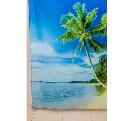 Штора для ванной Delphinium WS-817 пальма, 180х180 104114