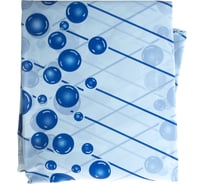 Штора для ванной Delphinium WS-804 А-1 голубая, 180х180 104039