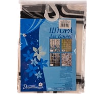 Штора для ванной Delphinium WS-800 квадраты, 180х180 104155